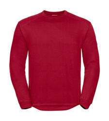 Russell Uniszex hosszú ujjú pulóver munkaruha Russell Europe Workwear Set-In Sweatshirt 2XL, Piros