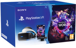 Sony PlayStation VR Headset Camera Worlds Bundle PS4
