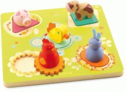 DJECO Kacsa és barátai formaberakó puzzle (1030)