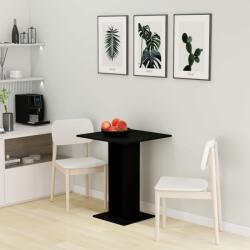 vidaXL fekete forgácslap bisztróasztal 60 x 60 x 75 cm (802103) - vidaxl