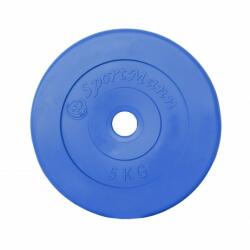 Sportmann PVC súlyzótárcsa 5kg/31mm Sportmann, Kék Súlytárcsa