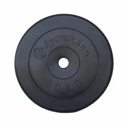 Sportmann PVC súlyzótárcsa 10kg/31mm Sportmann, Fekete