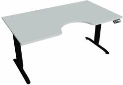 Hobis Motion Ergo elektromosan állítható magasságú íróasztal - 2M szegmensű, memória vezérléssel Szélesség: 160 cm, Szerkezet színe: fekete RAL 9005, Asztallap színe: szürke