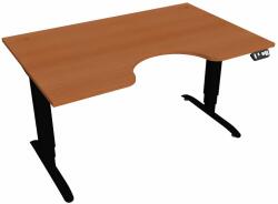 Hobis Motion Ergo elektromosan állítható magasságú íróasztal - 3M szegmensű, memória vezérléssel Szélesség: 140 cm, Szerkezet színe: fekete RAL 9005, Asztallap színe: cseresznye