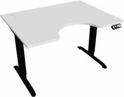 Hobis Motion Ergo elektromosan állítható magasságú íróasztal - 2M szegmensű, memória vezérléssel Szélesség: 120 cm, Szerkezet színe: fekete RAL 9005, Asztallap színe: fehér