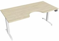Hobis Motion Ergo elektromosan állítható magasságú íróasztal - 2M szegmensű, memória vezérléssel Szélesség: 180 cm, Szerkezet színe: fehér RAL 9016, Asztallap színe: akác
