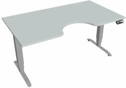 Hobis Motion Ergo elektromosan állítható magasságú íróasztal - 3M szegmensű, memória vezérléssel Szélesség: 160 cm, Szerkezet színe: szürke RAL 9006, Asztallap színe: szürke