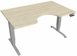 Hobis Motion Ergo elektromosan állítható magasságú íróasztal - 3M szegmensű, memória vezérléssel Szélesség: 140 cm, Szerkezet színe: szürke RAL 9006, Asztallap színe: akác
