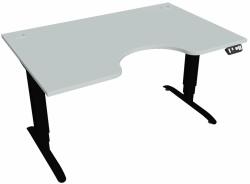 Hobis Motion Ergo elektromosan állítható magasságú íróasztal - 3M szegmensű, memória vezérléssel Szélesség: 140 cm, Szerkezet színe: fekete RAL 9005, Asztallap színe: szürke