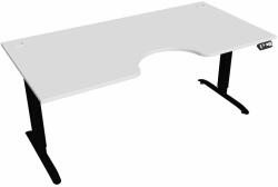 Hobis Motion Ergo elektromosan állítható magasságú íróasztal - 2M szegmensű, memória vezérléssel Szélesség: 180 cm, Szerkezet színe: fekete RAL 9005, Asztallap színe: fehér