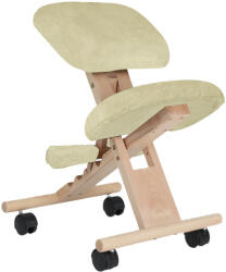 TEMPO KONDELA GROCO ergonomikus térdeplőszék Szín: krém