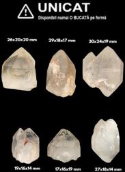  Cristal Natural Rar Cuart cu Goethit Brut - 17-29 x 16-24 x 14-20 mm