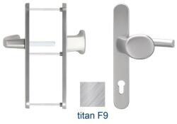 blaugelb Maner usa termopan, blaugelb KGT30, exterior, 92 x 30 mm, cu buton fix, aluminiu, fara accesorii de prindere, culoare titan F9