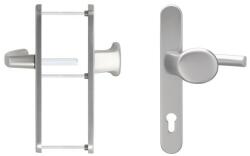 blaugelb Maner usa termopan, blaugelb KGT30, exterior, 92 x 30 mm, cu buton fix, material inox mat, fara accesorii de prindere