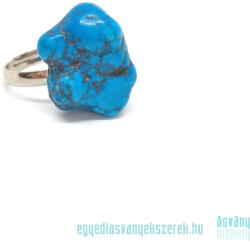 Zsírégető, zsíranyagcserét felgyorsító - kék howlit ásvány gyűrű