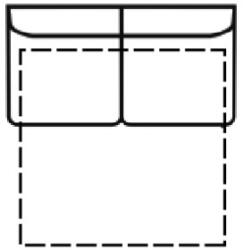 Előd ülőgarnitúra elem rugós variálható, elem 30, nyitható, lábtartóval, karfa nélküli, 30/NY-LV/kn