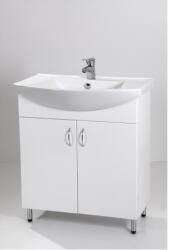 Standard fürdőszoba szekrény bútorlapos mosdókagylóval, mosdós, 2 ajtós, SA85
