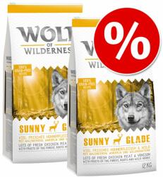 Wolf of Wilderness 2x12 kg Wolf of Wilderness Junior Wild Hill's - kacsa száraz kutyatáp