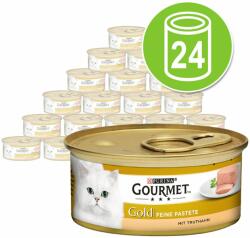 Gourmet 24x85g Gourmet Gold Paté tőkehal & sárgarépa nedves macskatáp