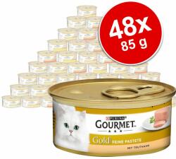 Gourmet 48x85g Gourmet Gold Paté nedves macskatáp- Tőkehal & sárgarépa