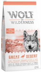 Wolf of Wilderness 12kg Wolf of Wilderness Adult "Great Desert" - pulyka száraz kutyatáp