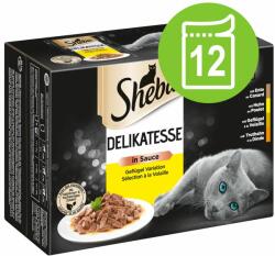 Sheba 12x85 g Sheba Ínyencségek aszpikban szárnyasválogatás tasakos macskatáp