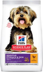 Hill's Science Plan Hill's Canine gazdaságos csomag - Adult 1+ Sensitive Stomach & Skin Small & Mini csirke (2 x 6 kg)