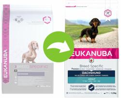 EUKANUBA 3x2, 5kg Eukanuba Adult Breed Specific Dachshund száraz kutyatáp
