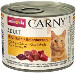Animonda 6x200g animonda Carny Adult nedves macskatáp- Csirke, pulyka & nyúl