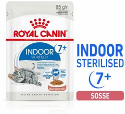 Royal Canin 24x85g Royal Canin Indoor Sterilised 7+ szószban nedves macskatáp