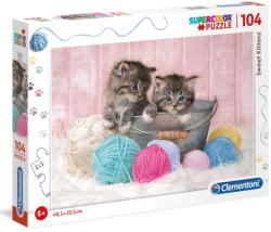 Clementoni SuperColor - Édes kiscicák 104 db-os (27115)
