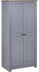 vidaXL Șifonier, gri, 80 x 50 x 171, 5 cm, lemn masiv pin gama Panama (282665) - vidaxl