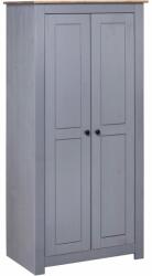 vidaXL Șifonier, gri, 80 x 50 x 171, 5 cm, lemn masiv pin gama Panama (282665) Garderoba