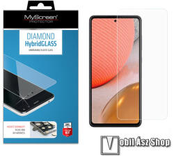 MyScreen SAMSUNG Galaxy A72 5G, Galaxy A72 4G, MYSCREEN HYBRIDGLASS flexibilis üvegfólia, 8H (M5357HG)