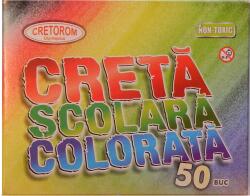 CRETOROM Creta scolara color 50 bucati/cutie (CRETCOL50)