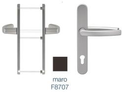 blaugelb Maner usa termopan, blaugelb DGT35, exterior, 92 x 35 mm, material aluminiu, fara accesorii de prindere, culoare maro RAL8077