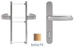 blaugelb Maner usa termopan, blaugelb DGT35, exterior, 92 x 35 mm cu scut pentru cilindru, fara accesorii de prindere, culoare bronz F4