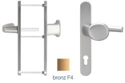 blaugelb Maner usa termopan, blaugelb KGT35, exterior, 92 x 35 mm, cu buton fix, aluminiu, fara accesorii de prindere, culoare bronz F4