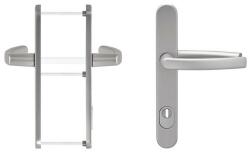 blaugelb Maner usa termopan, blaugelb DGT35, exterior, 92 x 35 mm cu scut pentru cilindru, material inox mat, fara accesorii de prindere