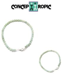  Bratara Amazonit Diametru 62 mm - Rotund Fatetat 4x4 mm - Accesorii Argint 925
