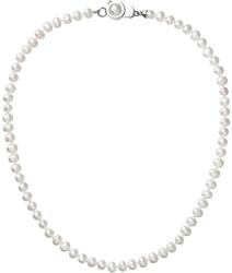 Swarovski elements Colier din perle de râu autentice 22006.1 alb