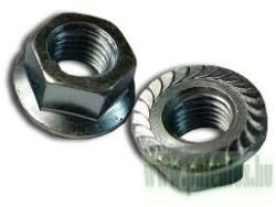  Fogazott peremes hatlapú anya, acél, 8, horganyzott, DIN 6923, ISO 4161, 10 db/csomag