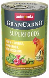 Animonda 6x400g animonda GranCarno Adult Superfoods nedves kutyatáp- Marha + cékla, szeder, pitypang
