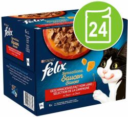 FELIX 24x85g Felix Sensations szószban házias válogatás nedves macskatáp