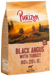 Purizon 1kg Purizon Black-Angus-marha pulykával Adult - gabonamentes száraz kutyatáp új receptúrával