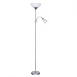 Multibrand Lampa ARTEMIS II Argintie cu Soclu 1xE27 + 1xE14 , H178cm, Desonia (fara becuri incluse) (24236-)