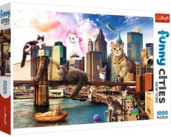Trefl Funny Cities - Macskák New Yorkban 1000 db-os (10595)