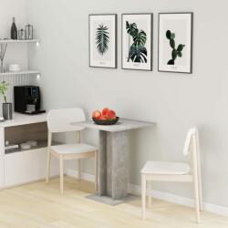 vidaXL Masă de bistro, gri beton, 60 x 60 x 75 cm, PAL (802106)