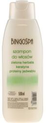 BingoSpa Șampon cu extract de ceai verde, proteine de cheratină și de mătase - BingoSpa Shampoo Green Tea, Keratin And Silk Proteins 500 ml