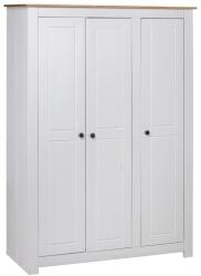 vidaXL Șifonier cu 3 uși, alb, 118 x 50 x 171, 5 cm, pin gama Panama (282663) - comfy
